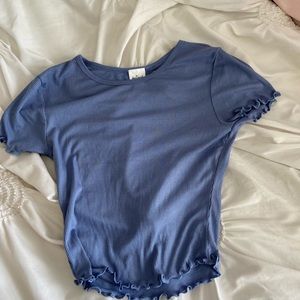 blue tilly’s crop top nwt